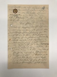 Brief von der "Rhenania"