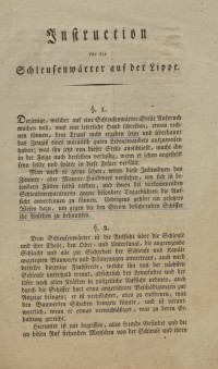Schleusenwärter-Instruktion 1823 1(2)