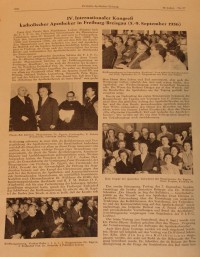 Zeitungsartikel Apotheker-Kongress 1956