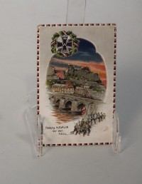 Postkarte "Festung Namur vor dem Fall"