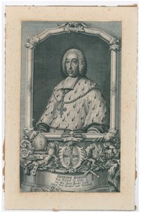 Kupferstich: Portrait von Clemens August I.