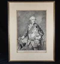 Kupferstich von Jacobus Houbraken: Portrait des Ferdinand von Braunschweig-Wolfenbütttel