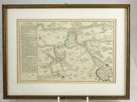 Kupferstich: N. N.: Karte des Gefechts bei Vellinghausen im Juli 1761