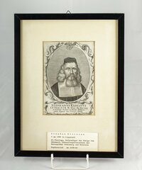 Kupferstich: N. N.: Portrait des Generalsuperintendenten Stephanus Klotzius
