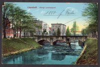 Postkarte Königliches Landratsamt (koloriert)