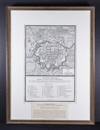 Plan der Festung Lippstadt um 1760