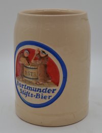 Bierkrug Stifts Brauerei mit Relief