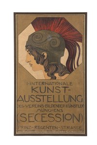 Plakat für die Internationale Kunst-Ausstellung des Vereins bildender Künstler Münchens (Secession)